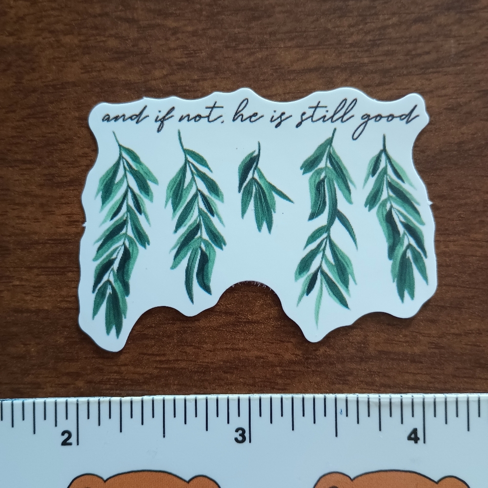 10/$10 Inspirational Bible Verse Jesus Faith Biblical God Flower Sticker Decal